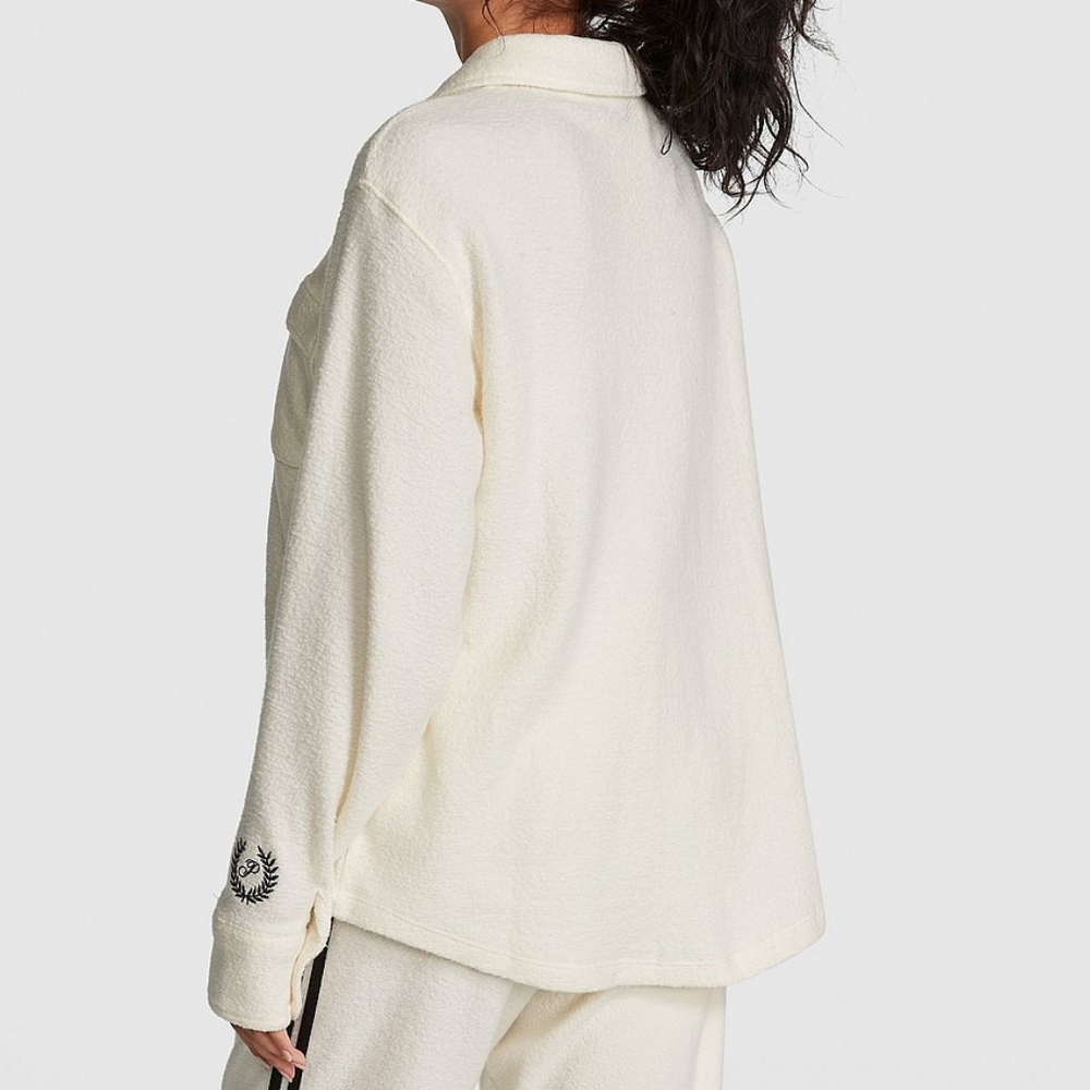 VS PINK Reverse Fleece Shacket - Picture 7 of 7